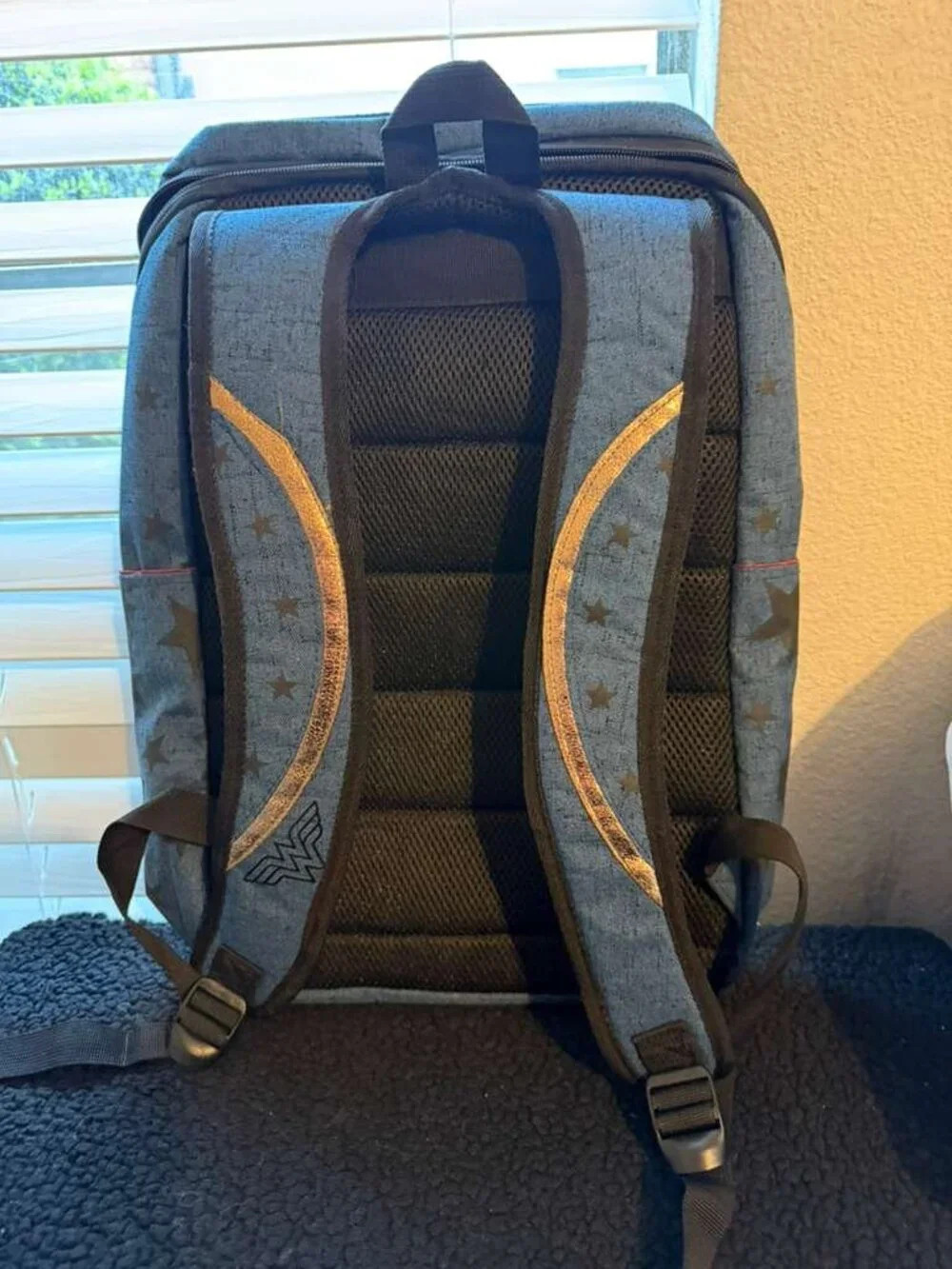 DC Comics Wonder Woman Denim Tech Laptop Backpack Bioworld